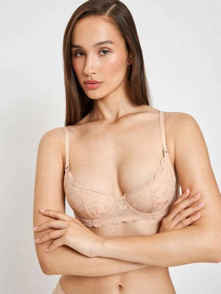 Бюстгальтер Женский Infinity Lingerie на косточках классическая чашка размер 75E бежевый