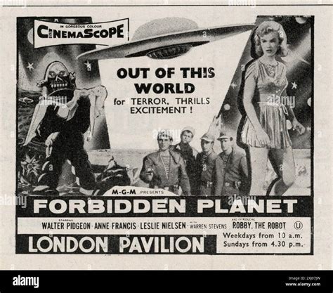 Magazine Ad For London Pavilion Cinema London Showing Anne Francis