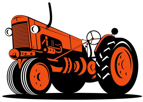 Antique Clipart Tractor