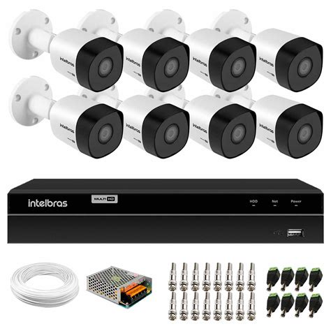 Kit C Meras De Seguran A Full Hd P Vhd B G Dvr Intelbras