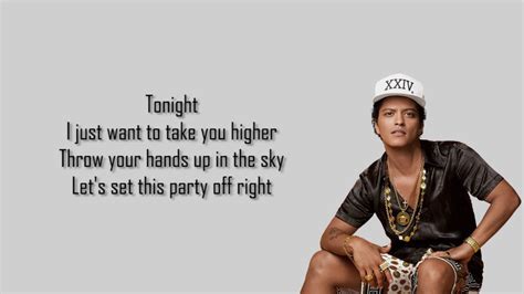 Bruno Mars 24k Magic Lyrics Youtube