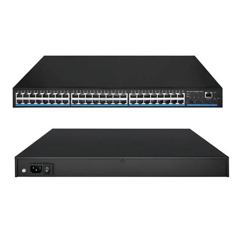 Managed Poe Switch 48 Ports Gigabit Ethernet Switch 10g Uplink Ring Network Link Aggregation