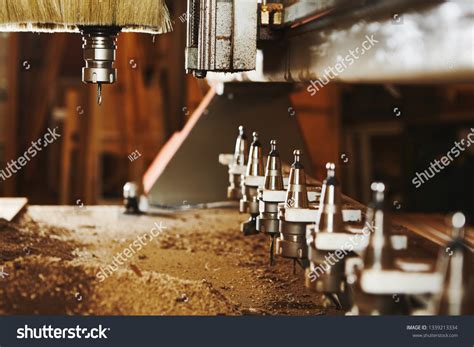 Cnc Wood Cutting Cutter Machine Numerical Stock Photo 1339213334 ...