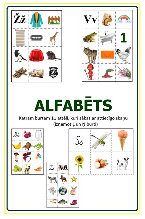 KARTĪTES - ALFABĒTS - Rakstītie un drukātie burti - Mācību materiāli