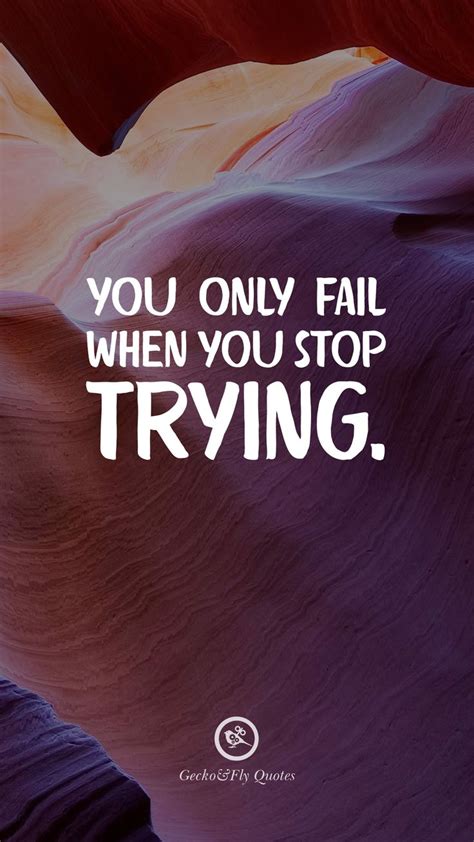 You Only Fail When You Stop Trying Hd Wallpaper Quotes Fly Quotes