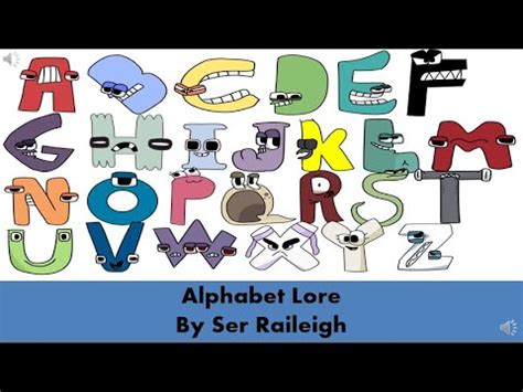 Alphabet Lore ABCDEFGHIJKLMNOPQRSTUVWXYZ By Raileigh YouTube