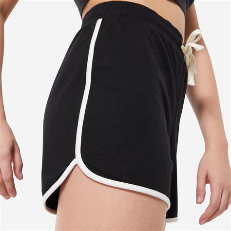 Women’s Urban Dance High Waisted Shorts Black Ultra Black Starever Decathlon