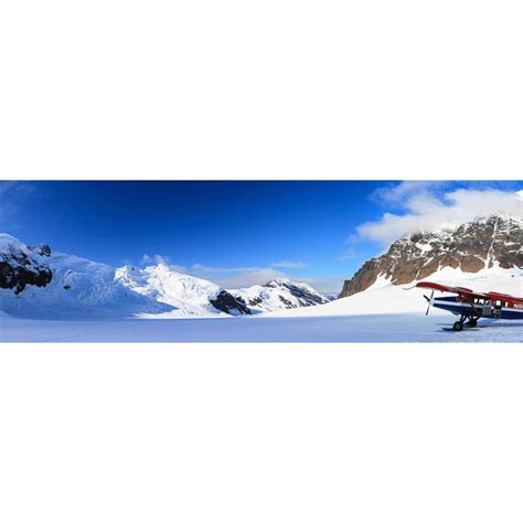 Alaska Range Panorama Talkeetna Air Taxi Kahiltna Glacier Denali