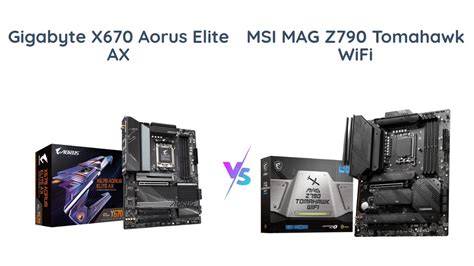 GIGABYTE X670 AORUS Elite AX Vs MSI MAG Z790 Tomahawk WiFi YouTube