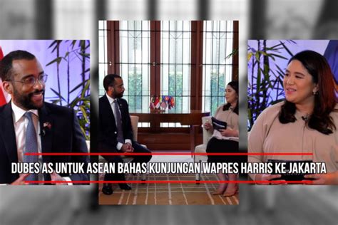 Dubes As Untuk Asean Bahas Kunjungan Wapres Harris Ke Jakarta