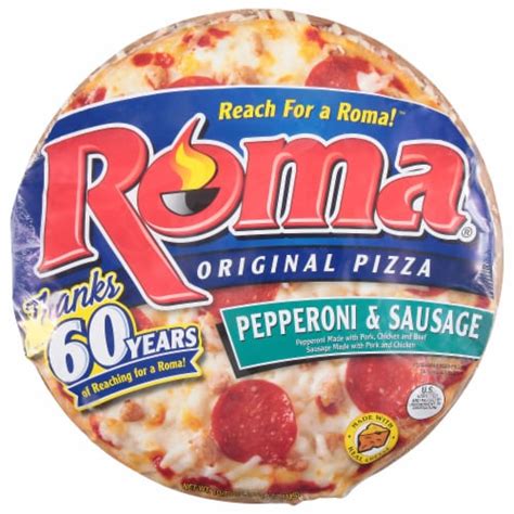 Roma Original Pepperoni & Sausage Frozen Pizza, 12.3 oz - Kroger