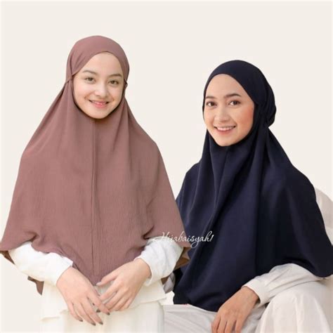 Jual Bergo Maryam Crinkle Air Flow Jumbo Xl Bergo Airflow Shopee