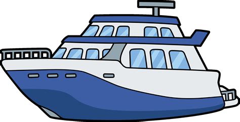 Yacht Vehicle Cartoon Colored Clipart Illustration 34328934 Vector Art at Vecteezy