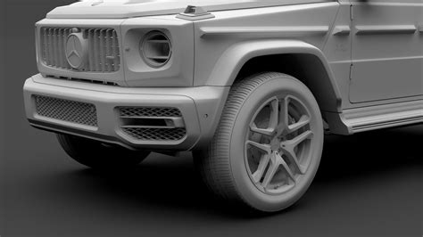 Mercedes Amg G 63 Night Packet W464 2018 3d模型 129 3ds C4d Fbx