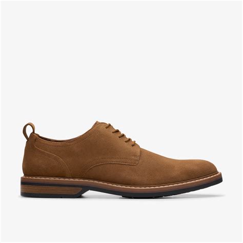 Uomo Aldwin Lace In Pelle Scamosciata Color Cola Scarpe Clarks