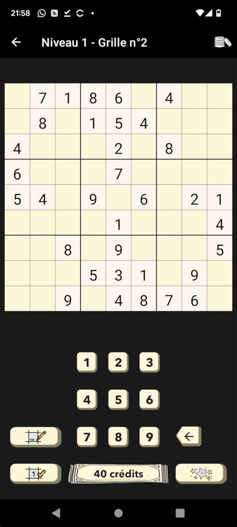 Sudoku Classique Android Ludovic ROLAND Développeur web et mobile