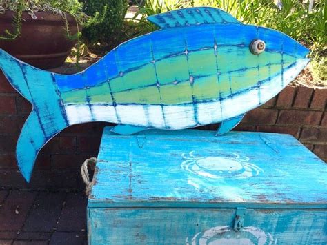 Painted Paddles Painted Signs Painted Fish Painted Wood Coastal