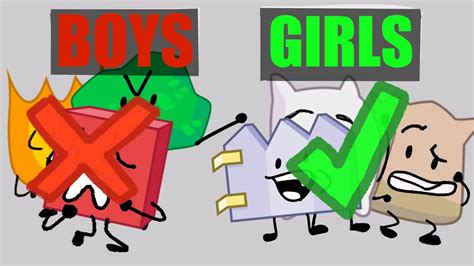 Bfb Intro But It’s Only Girls 👧 Bfb Youtube