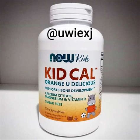 Promo Now Kid Cal Isi 100 Chewable Kalsium Anak Isi 100 Tablet Kunyah