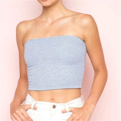 Brandy Melville Jenny Tube Top Women S Fashion Tops Sleeveless On