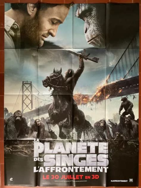 AFFICHE LA PLANETE DES SINGES L Affrontement Matt REEVES Jason CLARKE