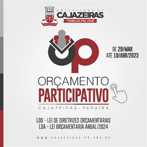 Participação popular Prefeitura de Cajazeiras lança consulta pública