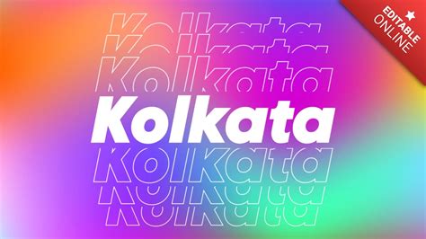 Kolkata Echo Text Effect Generator