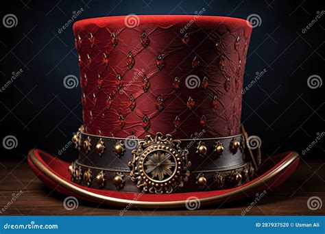 Classic Circus Style Iconic Top Hat Stock Illustration Illustration