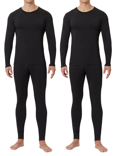 Cl Convallaria Mens Thermal Underwear Long Johns 2 Pack Soft And Warm Long Underwear Base