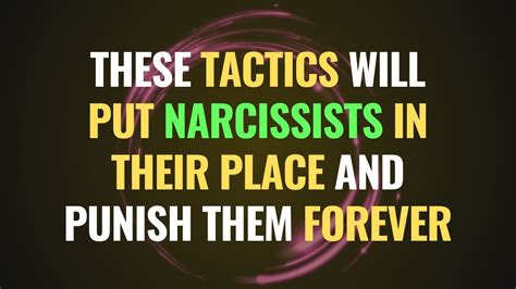 These Tactics Will Put Narcissists In Their Place And Punish Them Forever Npd Narcissism