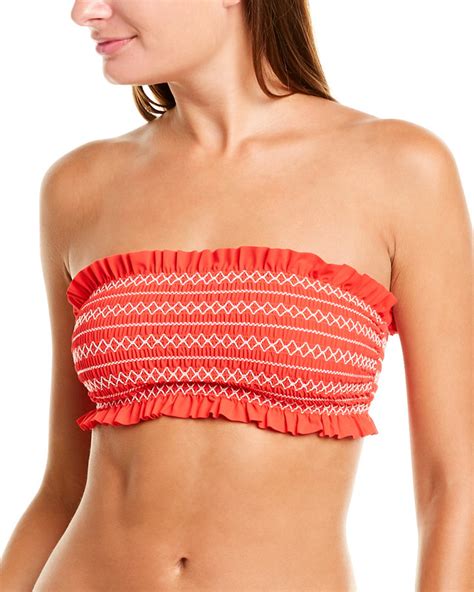 Tory Burch Costa Bandeau Bikini Top ShopStyle Two Piece Swimsuits