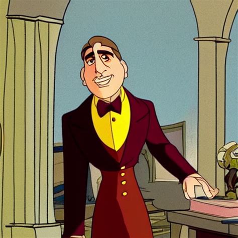 Krea Ai Steve Carell In Anastasia Don Bluth Animation Fi