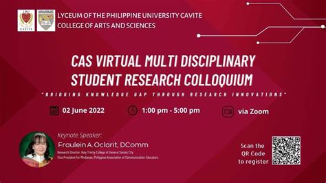 Cas Hold Its First Virtual Multidisciplinary Student Research