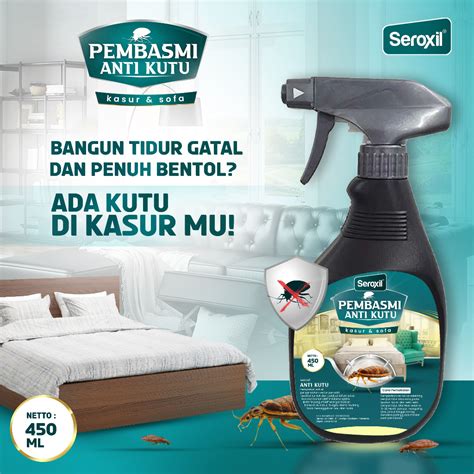 Jual Pembasmi Anti Kutu Tungau Kasur Kutu Busuk Ampuh 450ML