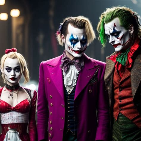 Doting Bear869 Johnny Depp As The Joker And Lily Rose Depp As Harley Quinn