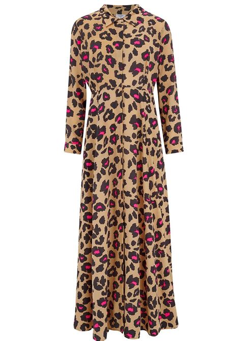 Mercy Delta Rosedene Silk Dress Safari Coffee