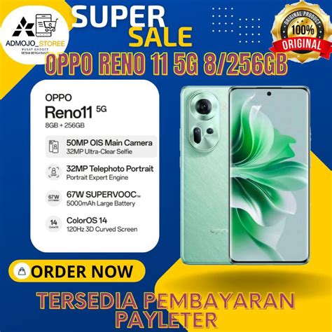 Jual OPPO RENO 11 5G 8 256GB SEGEL RESMI Shopee Indonesia