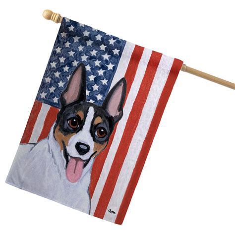 Rat Terrier Americana House Flag Akc Shop
