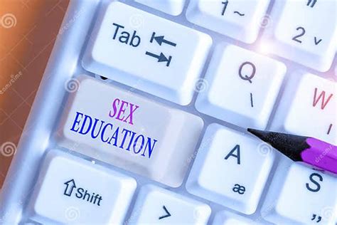 Handwriting Text Writing Sex Education Concept Meaning Instruction Of Issues Relating To Human