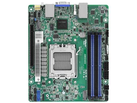 华擎 Am5d4id 迷你主板，支持amd Epyc 4004霄龙和锐龙70008000处理器、三路千兆lan 发烧友