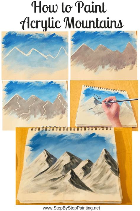 How To Paint Easy Mountains