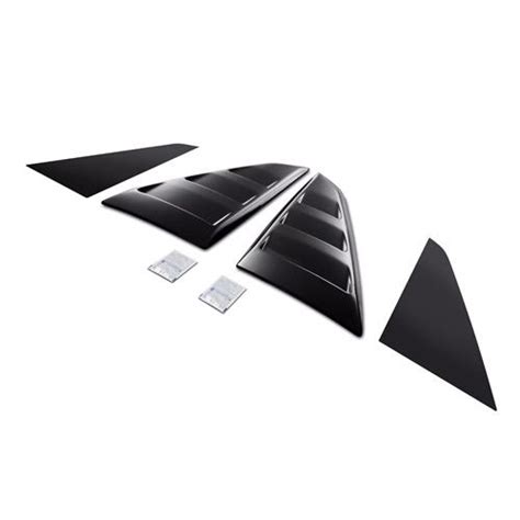 Mustang Air Design Quarter Window Louvers Gloss Black Vpr Z