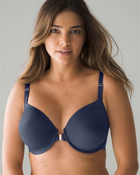 Soma Vanishing Perfect Coverage Front Close Bra Nightfall Navy