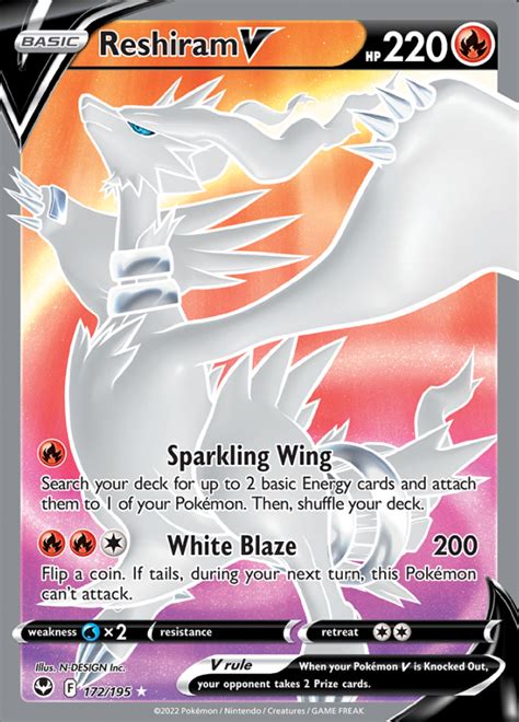 Reshiram V Silver Tempest Ultra Rare Pokemon Tcg Digitaltq