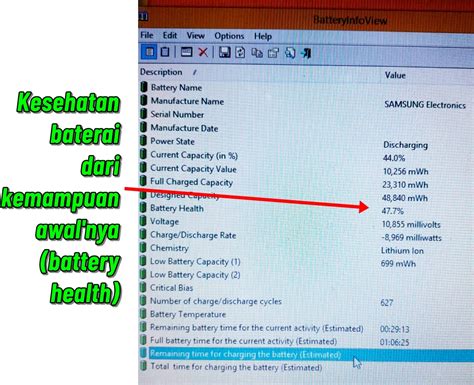 Cek Kemampuan Simpan Baterai Laptop Atau Berapa Lama Umur Baterai