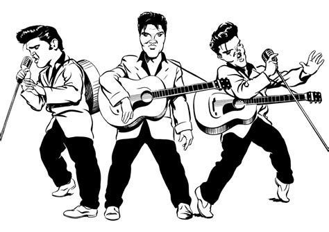 elvis cartoon drawing  paintingvalleycom explore collection