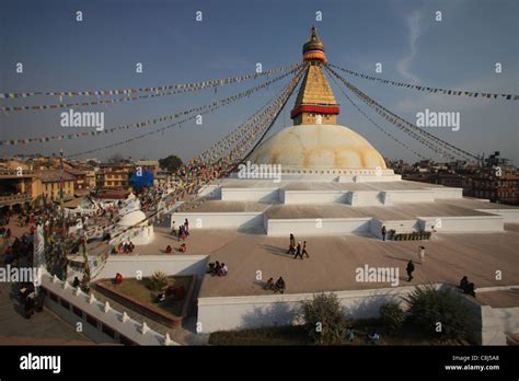 Boudhanath Stupa Boudha Kathmandu Nepal Asia Religion Buddhism