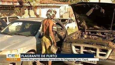 CETV 1ª Edição Fortaleza Carros apreendidos que estavam em frente a