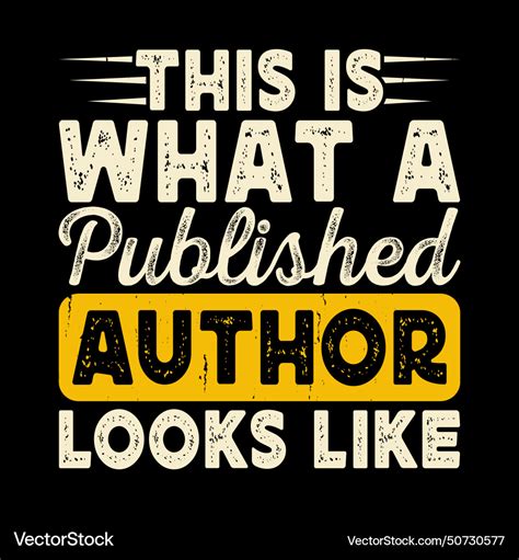 published book author  shirt design royalty  vector