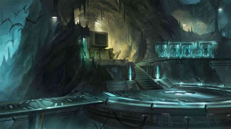 Batman Batcave Concept Art